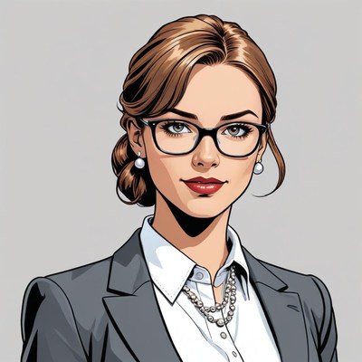 Confident businesswoman in professional attire