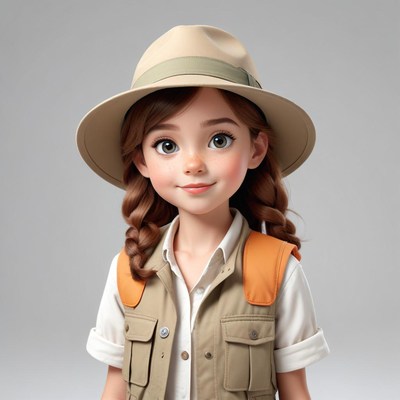 Young explorer in adventure gear