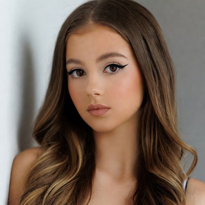 Young girl with elegant eyeliner style