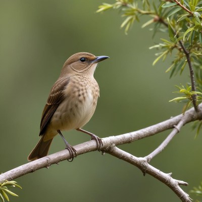 Bird perched on a branch in nature