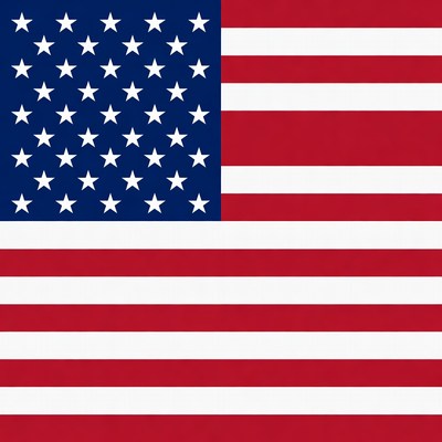 Stars and stripes waving proudly