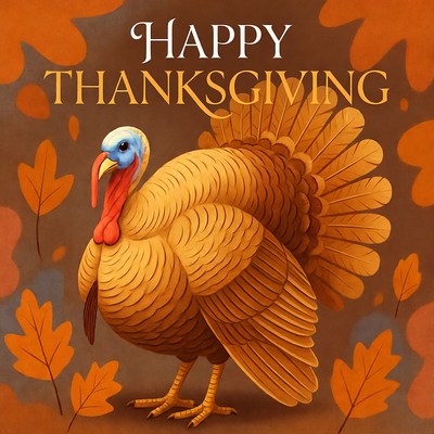 Celebrating thanksgiving with turkey art