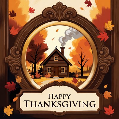 Thanksgiving celebration in a cozy setting