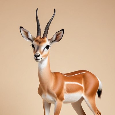 Antelope on simple background
