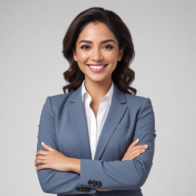 Professional woman in business attire