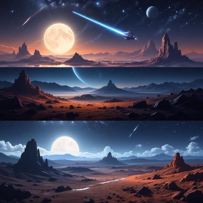 Exploring a distant alien landscape