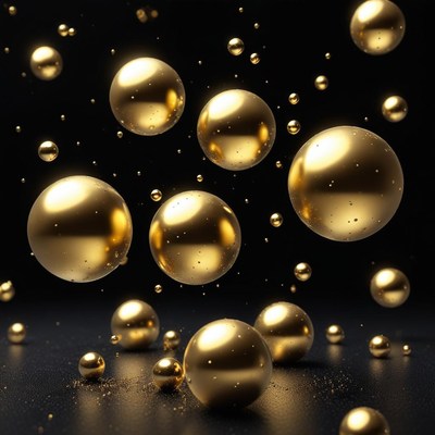 Golden spheres in motion