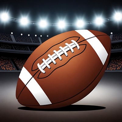 Football on the field