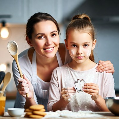 Baking fun in the kitchen
