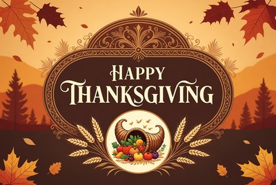 Festive thanksgiving celebration artwork