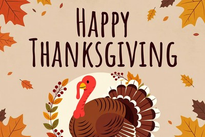 Thanksgiving turkey celebration design