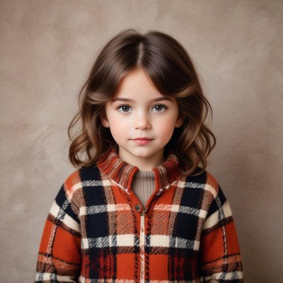 Young child in cozy sweater