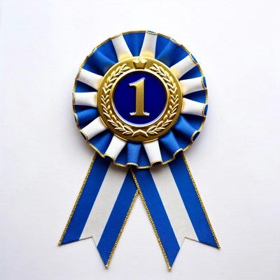 First place award ribbon design