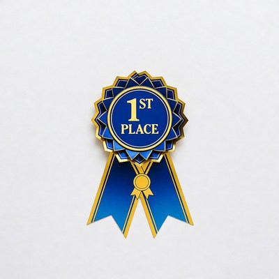 First place award ribbon design