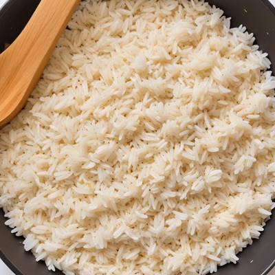Perfectly cooked fluffy rice