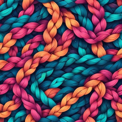 Colorful braided pattern background design