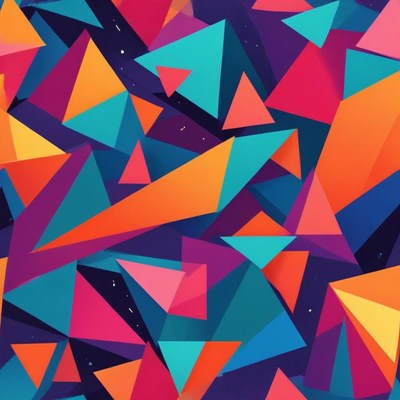 Colorful geometric abstract design