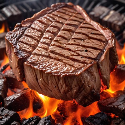 Grilling perfect steak over open flames