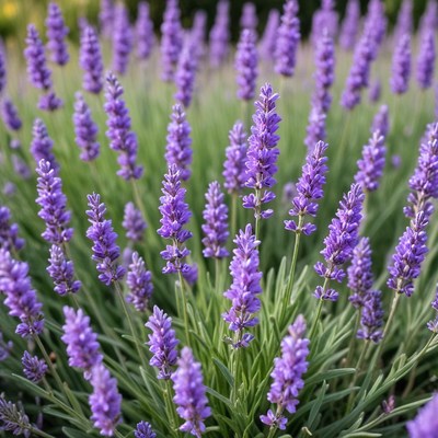 Beautiful lavender field in bloom