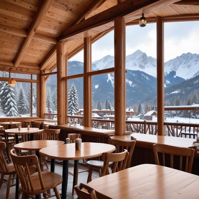 Cozy winter retreat with mountain view