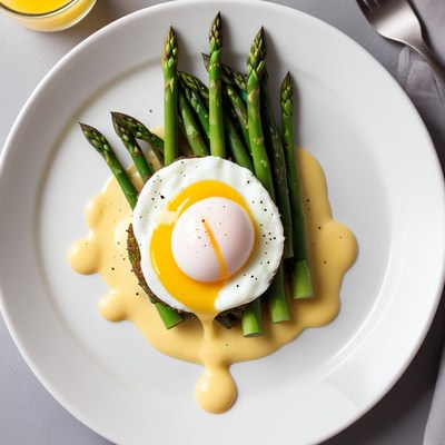 Delicious egg and asparagus dish