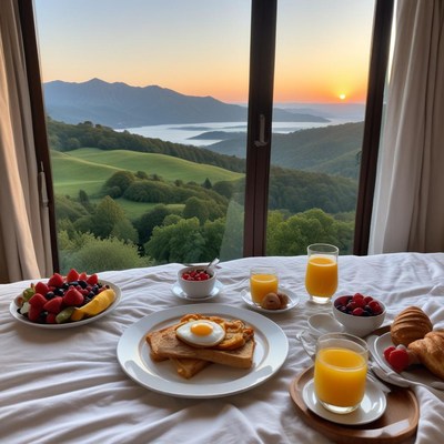 Breakfast with a stunning view