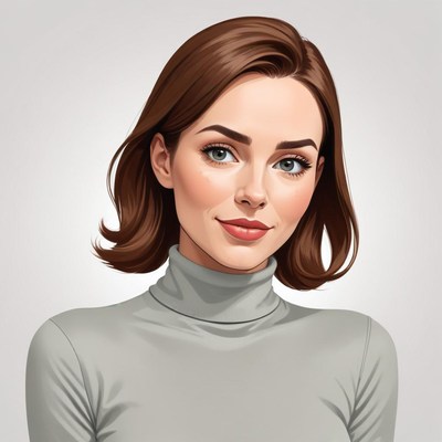 Young woman with stylish haircut