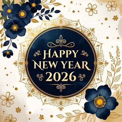 Festive new year celebration design