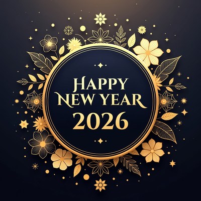 New year celebration 2026 design