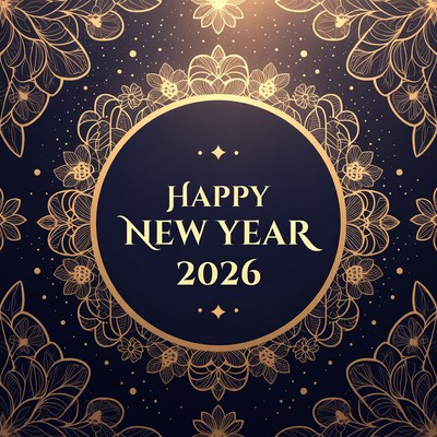 New year celebration design 2026