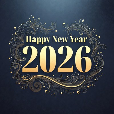 Celebrating new year 2026 design