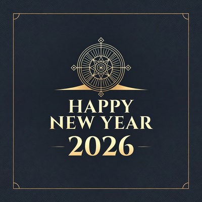 New year 2026 celebration design