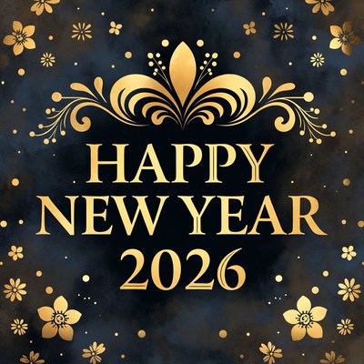 New year celebration 2026 design