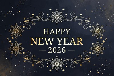 Happy new year 2026 celebration design