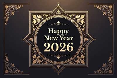 Happy new year celebration design