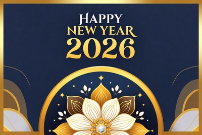 Greeting for new year 2026 celebration