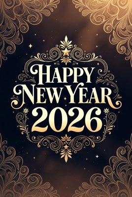 New year celebration design for 2026