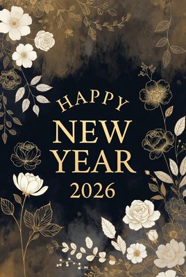 New year 2026 floral design