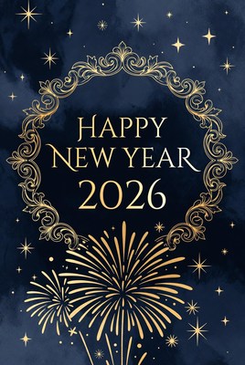 Celebrating new year 2026 with fireworks