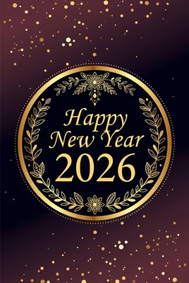 Celebratory new year 2026 design