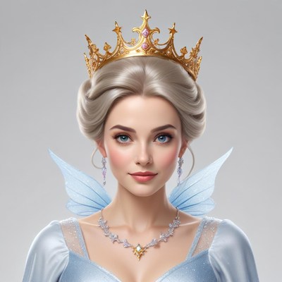 Enchanted fairy tale princess in crown