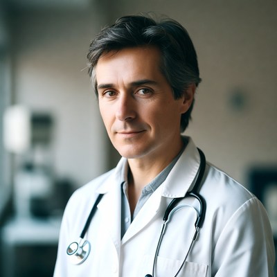 Doctor in a medical setting