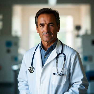 Experienced doctor in a hospital setting