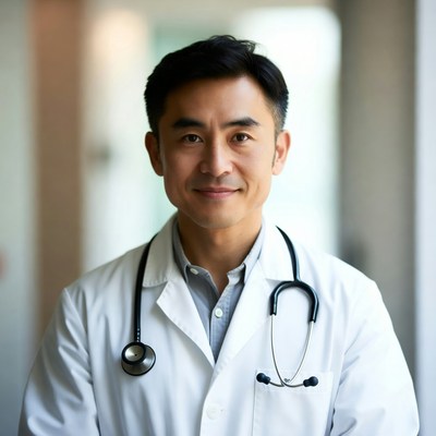 Doctor in clinic setting