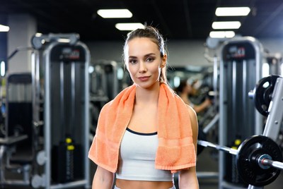 Fitness enthusiast at the gym