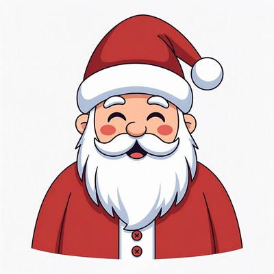 Santa claus with a happy smile