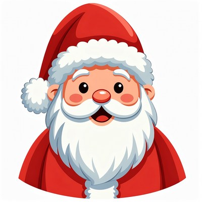 Santa claus smiling in festive attire