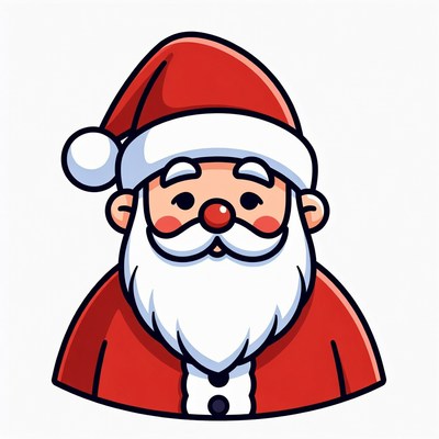 Santa claus illustration for holiday cheer
