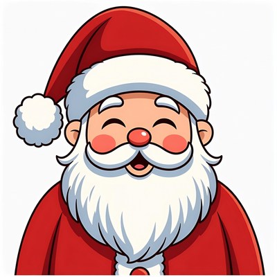 Happy santa claus character design