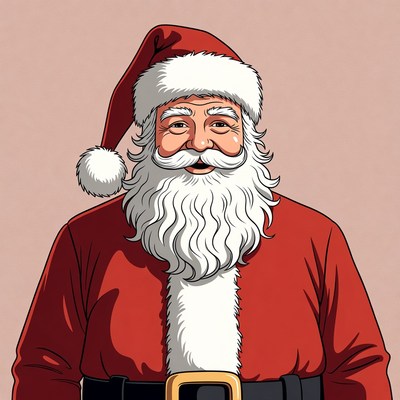 Santa claus in festive attire